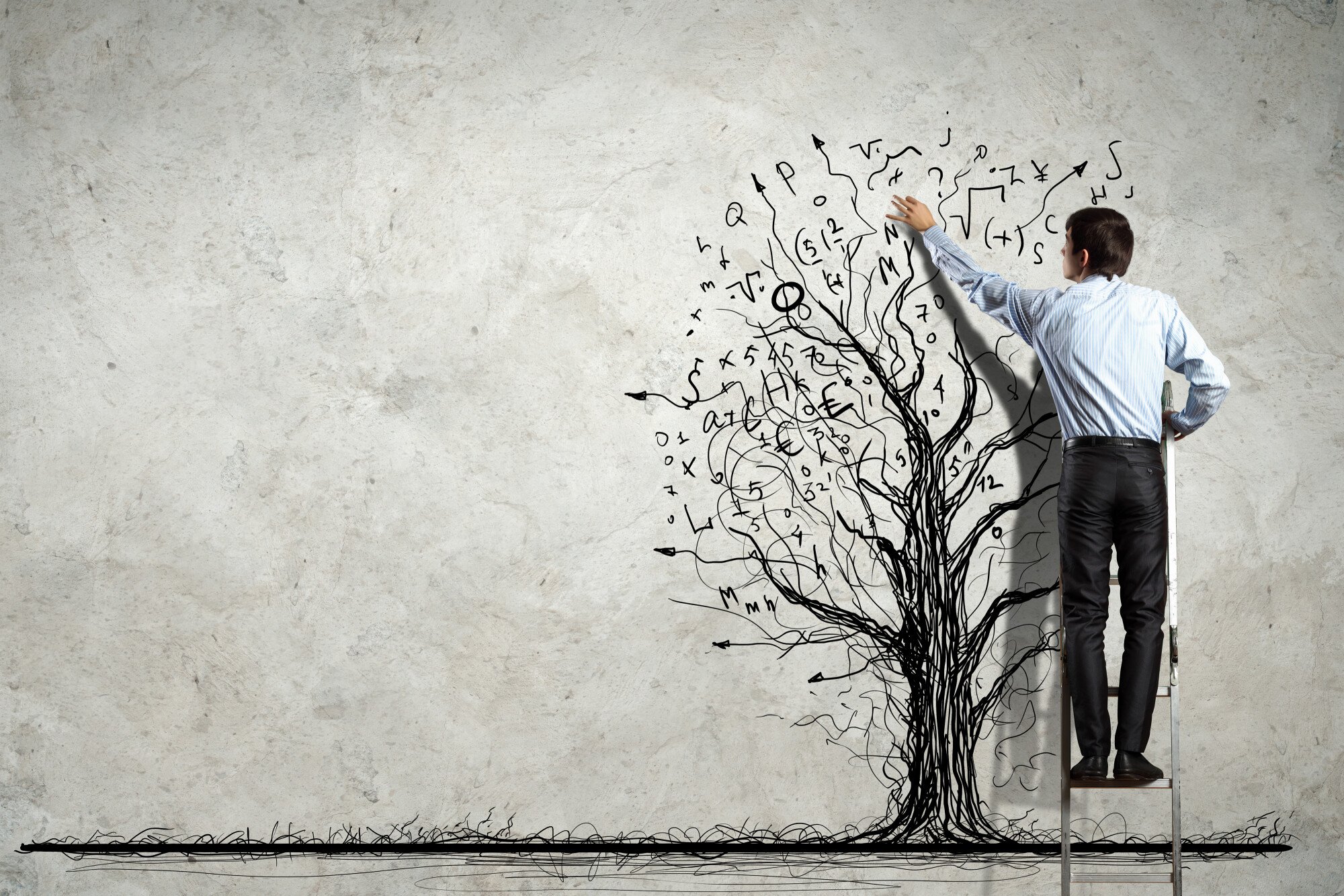 marketing executive with tree